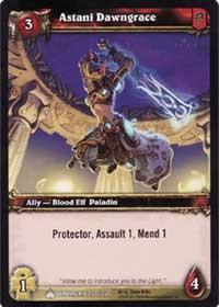 warcraft tcg wrathgate astani dawngrace