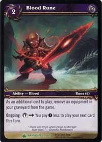 warcraft tcg wrathgate blood rune