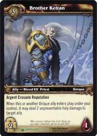 warcraft tcg wrathgate brother keltan