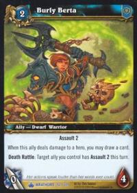 warcraft tcg wrathgate burly berta