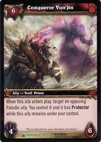 warcraft tcg wrathgate conqueror vun jin