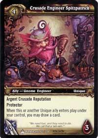 warcraft tcg wrathgate crusade engineer spitzpatrick