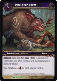 warcraft tcg wrathgate dire bear form