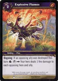 warcraft tcg wrathgate explosive flames