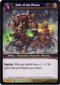 warcraft tcg wrathgate gift of the pious