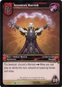 warcraft tcg wrathgate jeremiah karvok