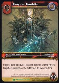 warcraft tcg wrathgate krog the deathfist