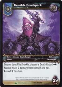 warcraft tcg wrathgate krunkle deadspark