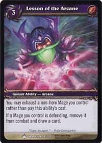 warcraft tcg wrathgate lesson of the arcane