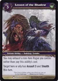 warcraft tcg wrathgate lesson of the shadow