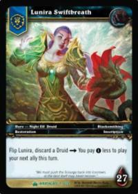 warcraft tcg wrathgate lunira swiftbreath