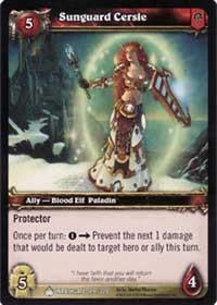 warcraft tcg wrathgate sunguard cersie