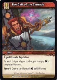 warcraft tcg wrathgate the call of the crusade