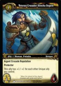 warcraft tcg wrathgate veteran crusader aliocha segard