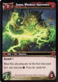 warcraft tcg wrathgate zugna windseer apprentice