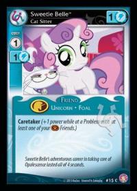 my little pony absolute discord sweetie belle cat sitter