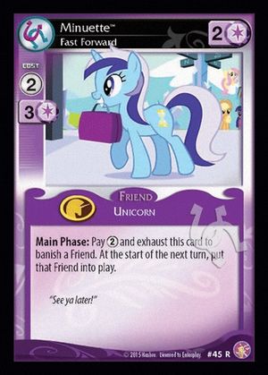 Minuette, Fast Forward