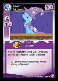 my little pony absolute discord trixie big boaster foil