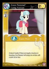 my little pony absolute discord coco pommel caring assistant foil