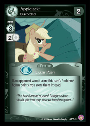 Applejack, Discorded