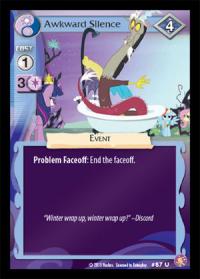 my little pony absolute discord awkward silence