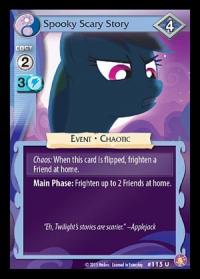 my little pony absolute discord spooky scary story foil