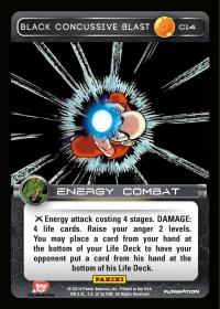 dragonball z base set dbz black concussive blast foil