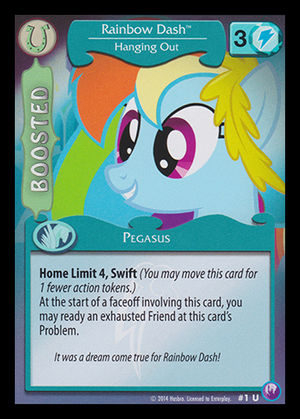 Rainbow Dash, Hanging Out (Promo)