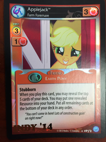 Applejack, Farm Foremare (Indy 2014 Promo)