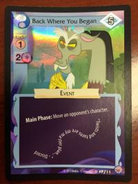 my little pony mlp promos back where you began promo event foil