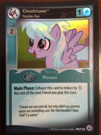 my little pony mlp promos cloudchaser flexible flier promo foil