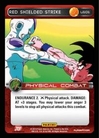 dragonball z base set dbz red shielded strike foil