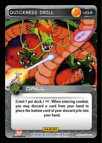 dragonball z base set dbz quickness drill foil