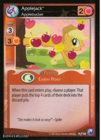 my little pony canterlot nights applejack applebucker foil