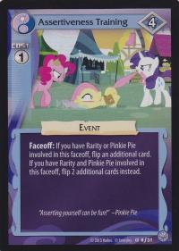 my little pony premiere assertiveness training foil