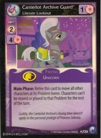 my little pony canterlot nights canterlot archive guard foil