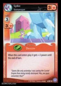 my little pony the crystal games spike statuesque