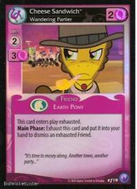 my little pony canterlot nights cheese sandwich wandering partier foil