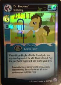 my little pony premiere dr hooves unblinking foil