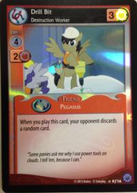 my little pony premiere drill bit destruction worker foil