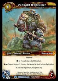 warcraft tcg foil and promo cards dunguard ironcutter foil