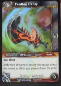 warcraft tcg foil and promo cards feeding frenzy foil