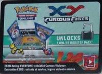 pokemon online tcg codes xy furious fists ptcgo code card