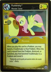 my little pony premiere fluttershy monster tamer foil