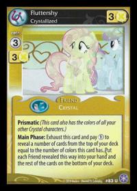 my little pony the crystal games fluttershy crystallized foil