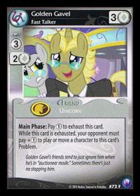 my little pony canterlot nights golden gavel fast talker