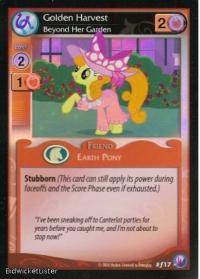 my little pony canterlot nights golden harvest beyond her garden foil