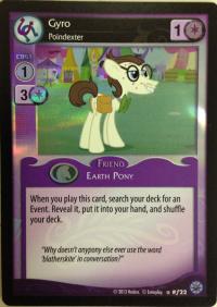 my little pony premiere gyro poindexter foil