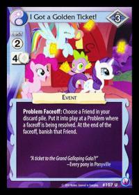 my little pony canterlot nights i got a golden ticket