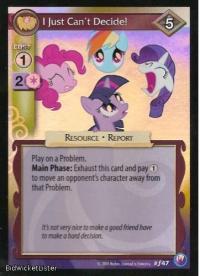 my little pony canterlot nights i just can t decide foil